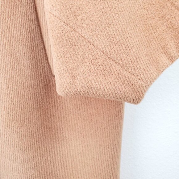 Victor Alfaro Luxury Rabbit Hair Wool Blend Camel Cocoon Coat Dolman Sleeves - Picture 6 of 12